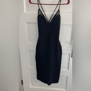 Fashion nova black contoured cocktail dress